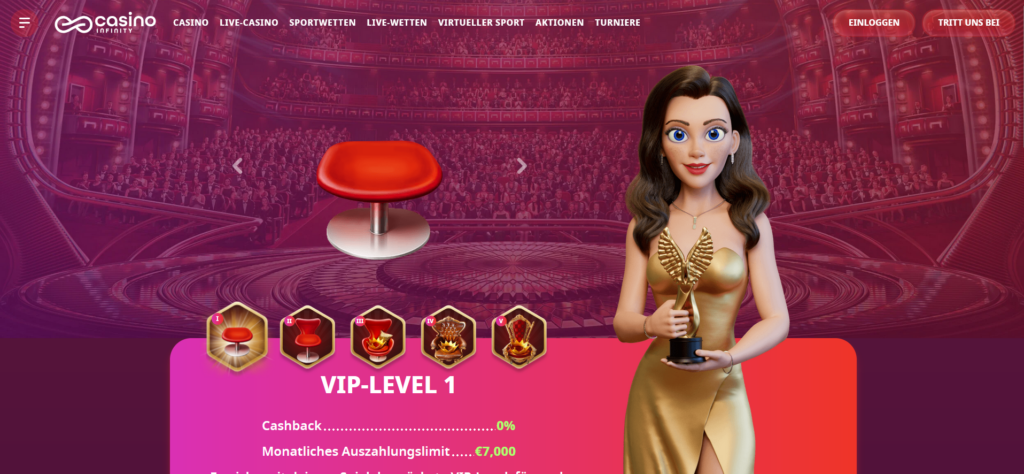 Casino Infinity VIP Programm