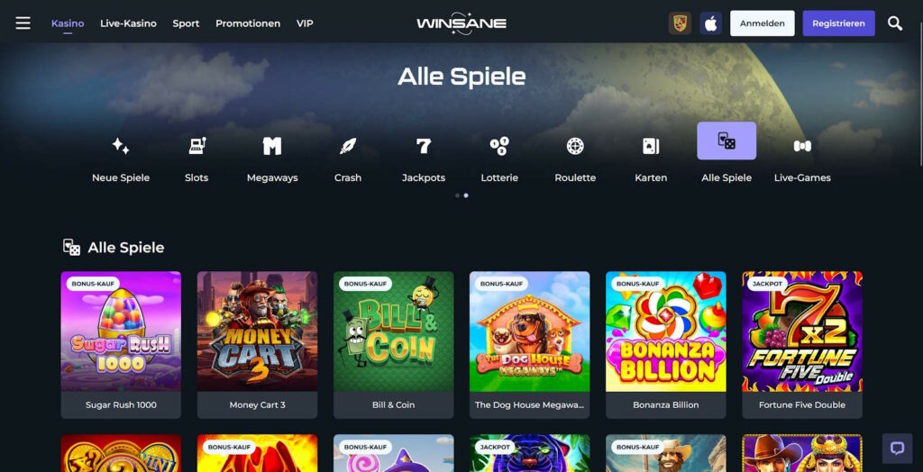 winsane casino slots