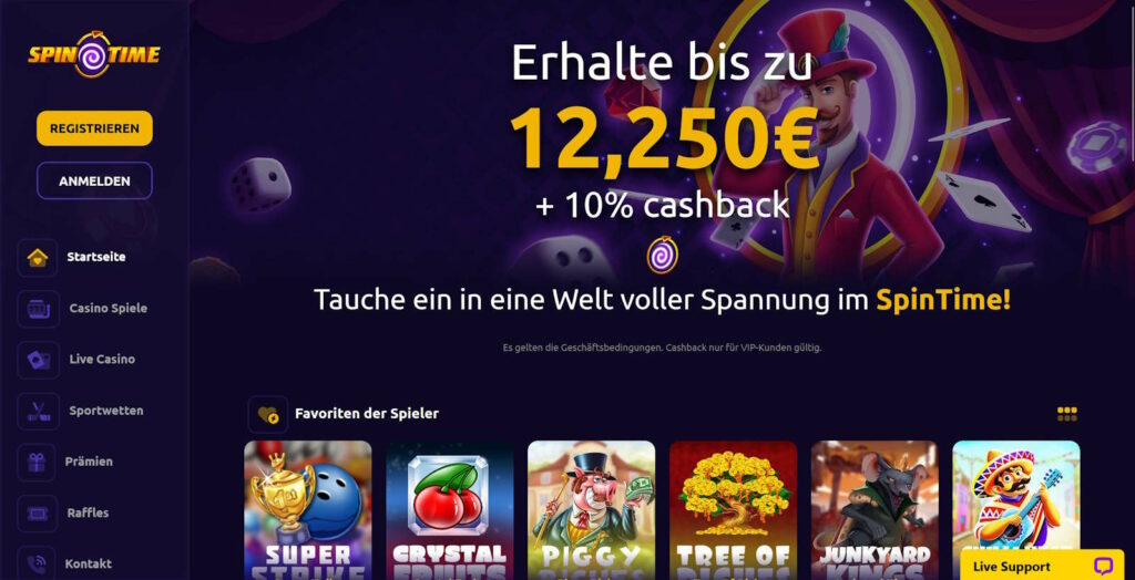 Startseite Spintime Casino